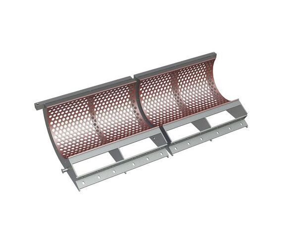 Screen basket 1840 wide, sheet thickness t=10 for Vecoplan LLC (Retech) 