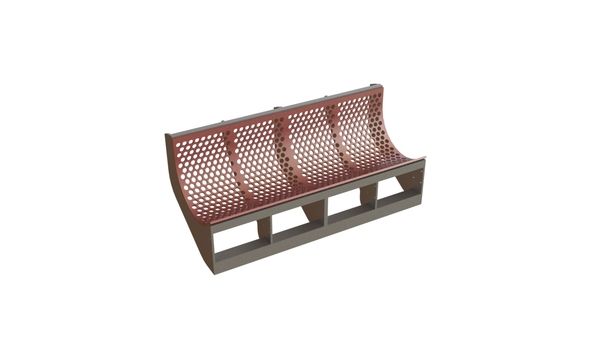 Screen basket 2-piece 1780 wide for Vecoplan LLC (Retech) 