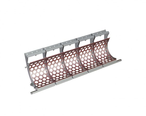 Screen basket 2520 wide, sheet thickness t=12 for Vecoplan LLC (Retech) 