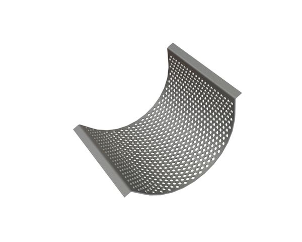 Screen basket 397 wide, sheet thickness t=4 Hardox 