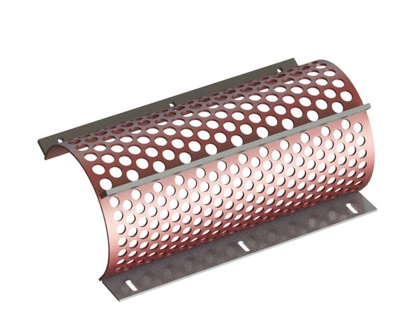 Screen basket 594 wide, sheet thickness t=5 for WEIMA America Inc. 