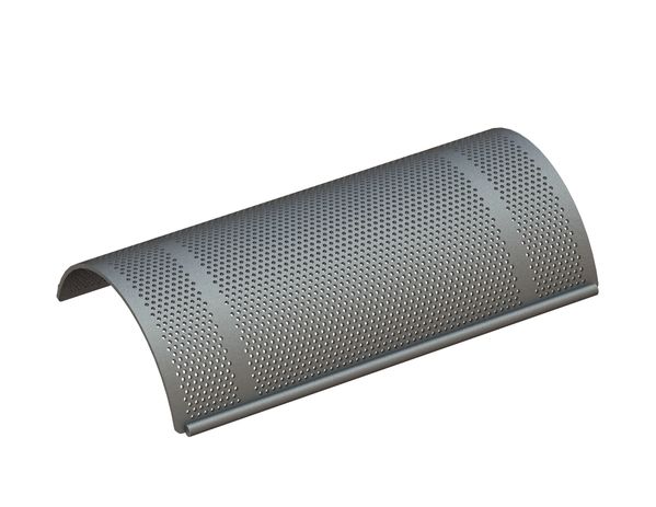 Screen basket 600 wide, sheet thickness t=6 for ZERMA America LLC 