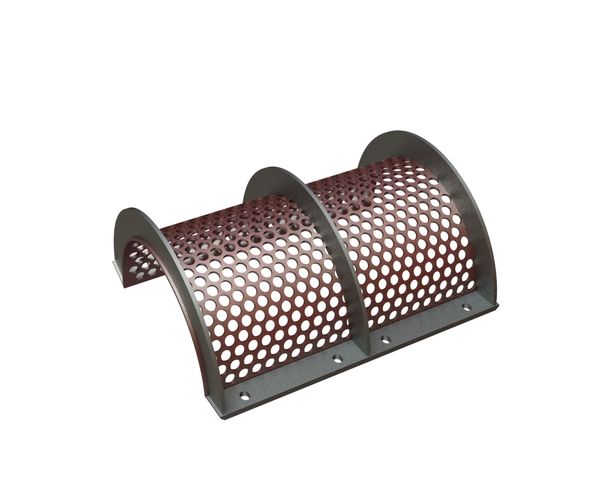 Screen basket 796 wide, sheet thickness t=8 for Vecoplan LLC (Retech) Vecoplan VAZ 1600 XL (Retech RG 62 XL)