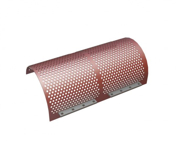 Screen basket left 1015 wide, sheet thickness t=6 for Vecoplan LLC (Retech) Vecoplan VAZ 220/200