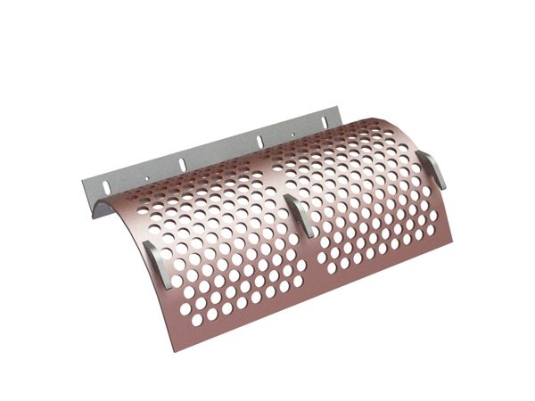 Screen basket left 836 wide, sheet thickness t=10 for Vecoplan LLC (Retech) 