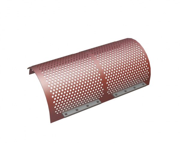 Screen basket rigth 1015 wide, sheet thickness t=6 for Vecoplan LLC (Retech) Vecoplan VAZ 220/200