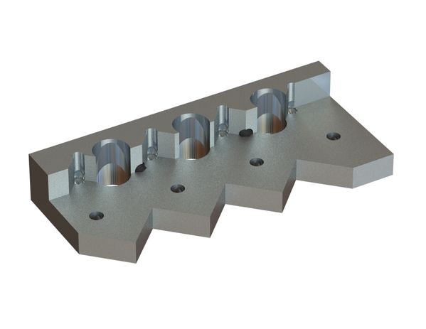 Support de contre-couteau 408x175x68 pour Weima Maschinenbau GmbH 