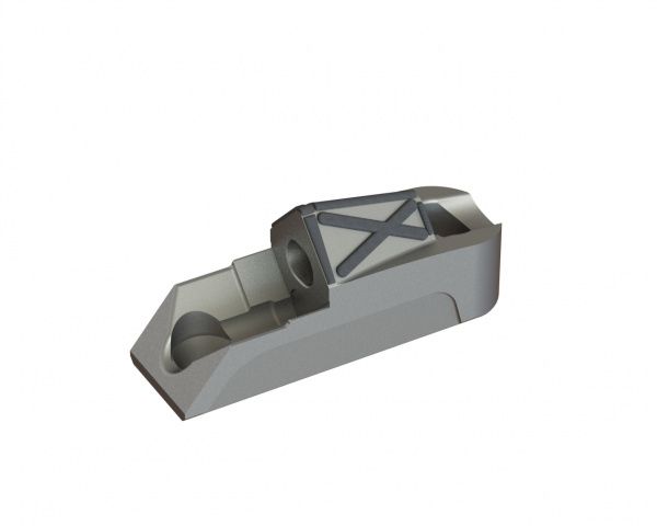 Support de lame rotor 244x105x74 blindé pour Lindner Recyclingtech Lindner Universo