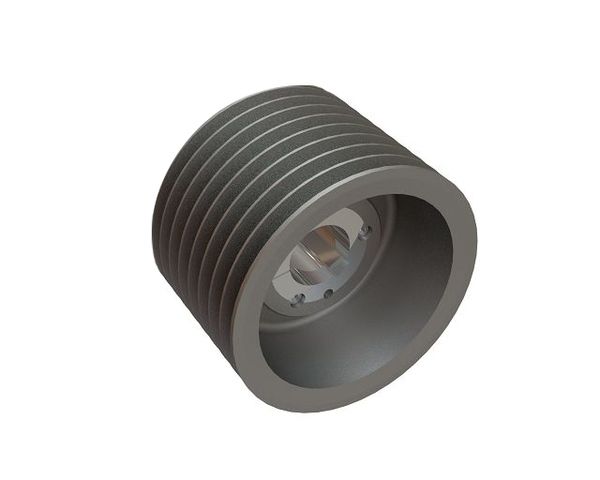 V-belt pulley 8x 8V Ø315 for Lindner Recyclingtech 